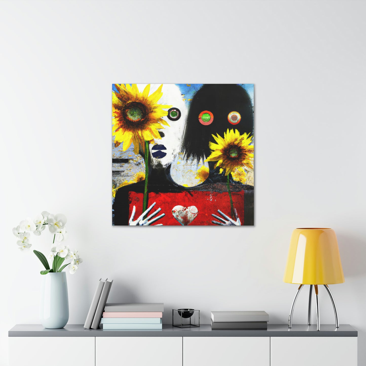 "Love and Sunflowers Bloom" - Canvas