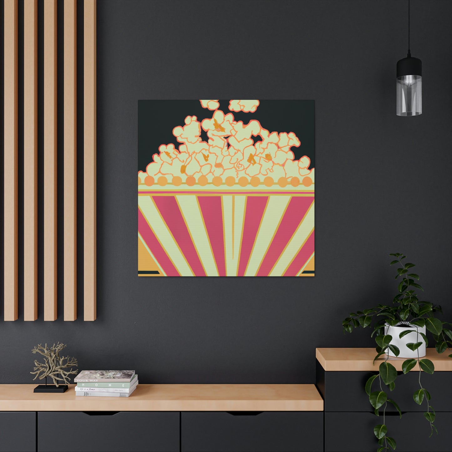 "Popcorn Palace in Flames" - Canvas