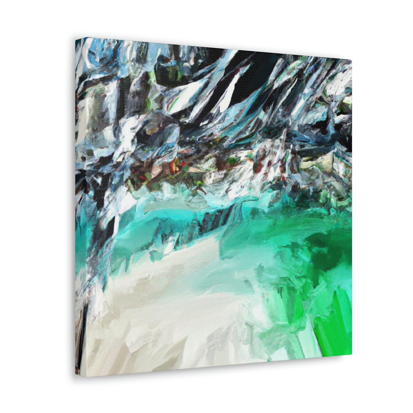 "Seascape Beach Painting" - Canvas