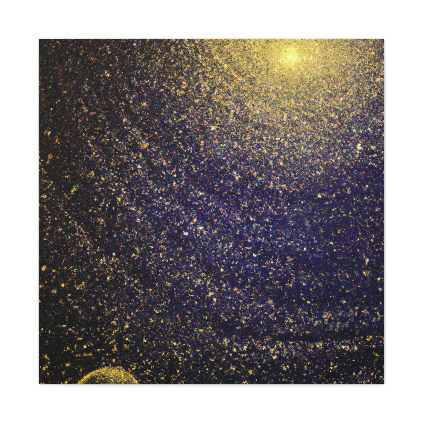 Galaxy in Pointillism - Canvas