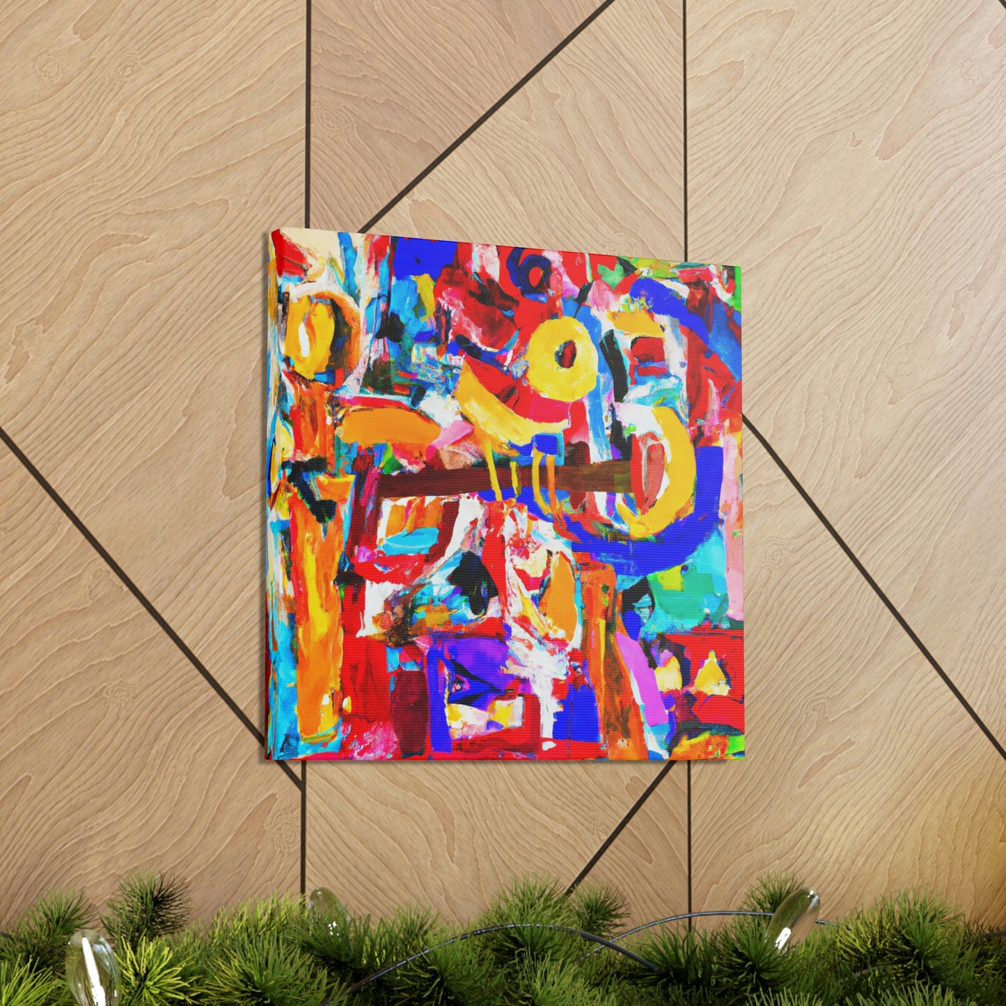 "Flute's Musical Hues" - Canvas