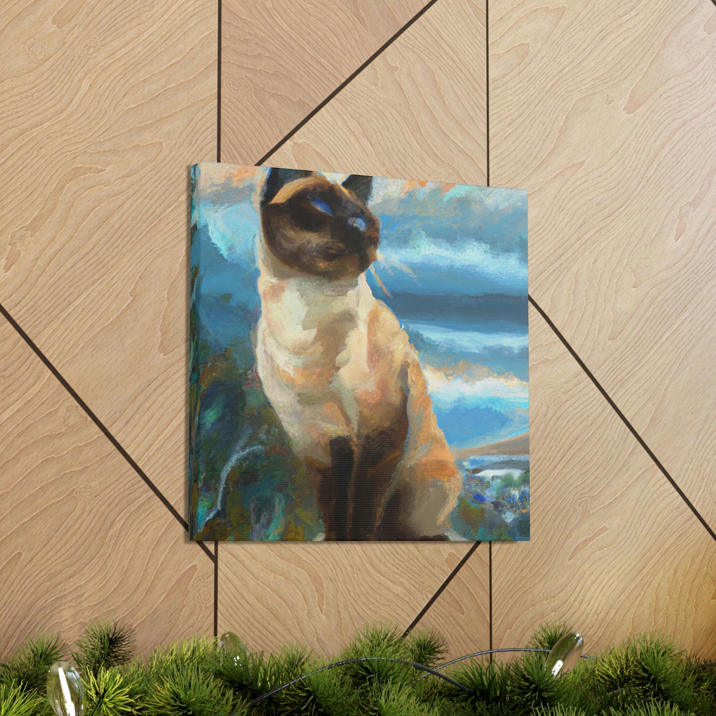 Siamese in Sepia - Canvas