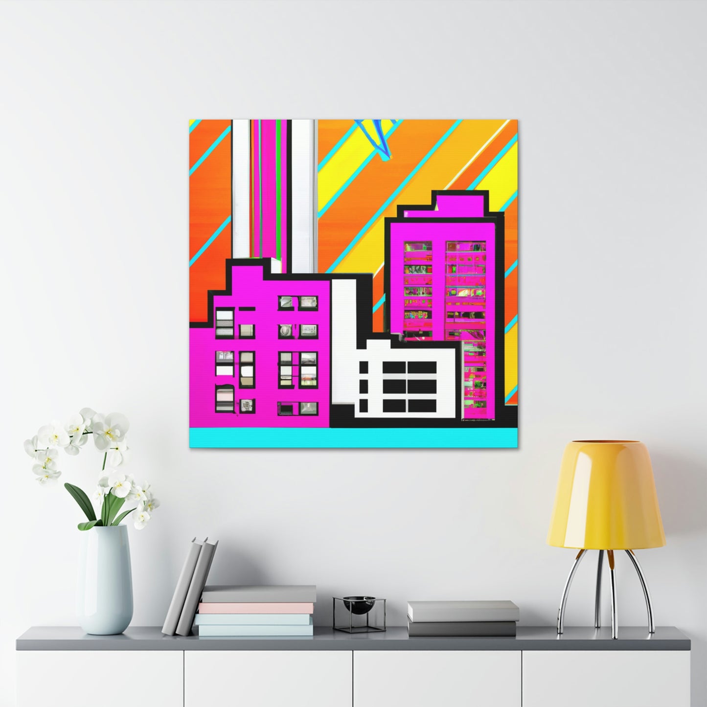 Modern Art Deco Delight - Canvas