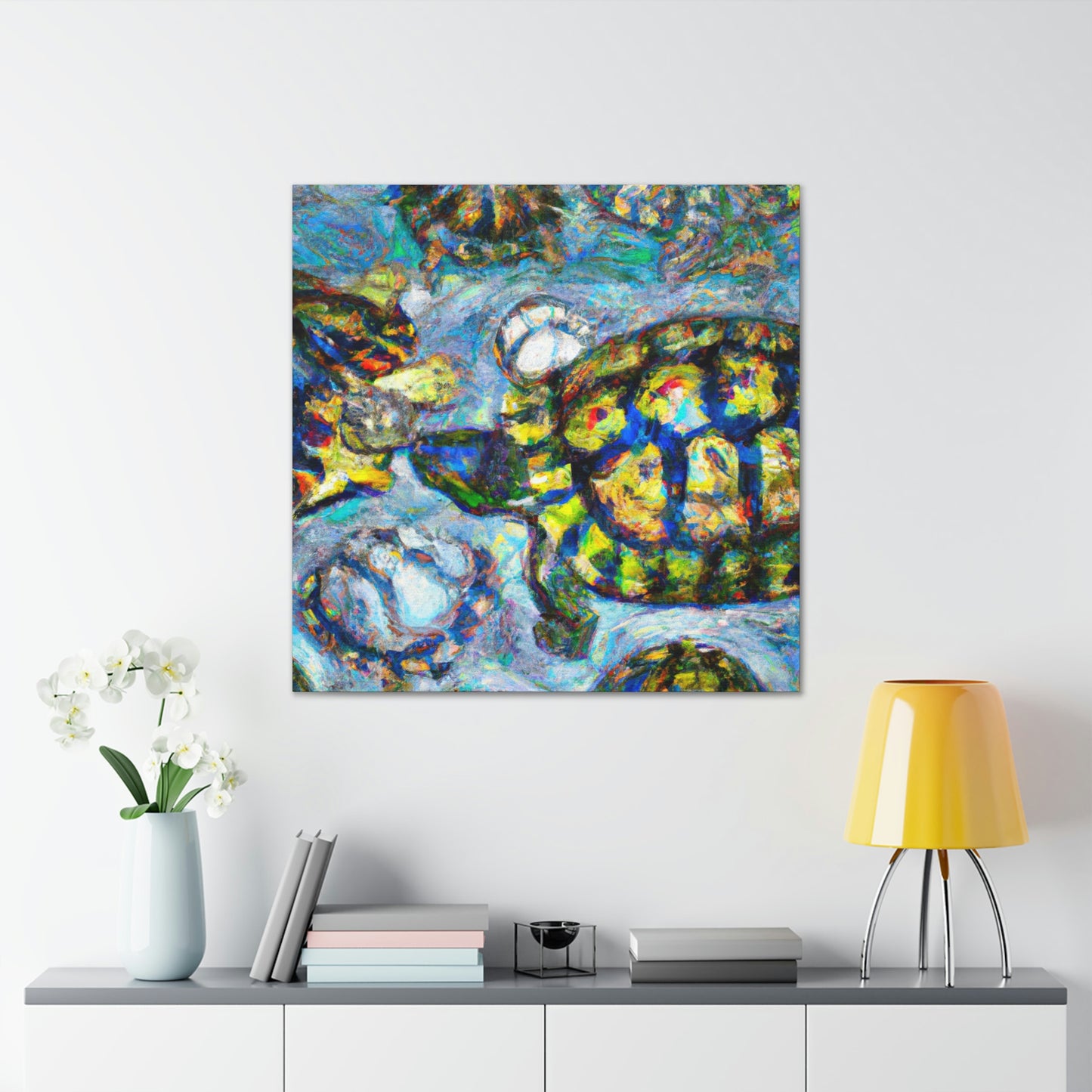 Turtles By Monet - Canvas