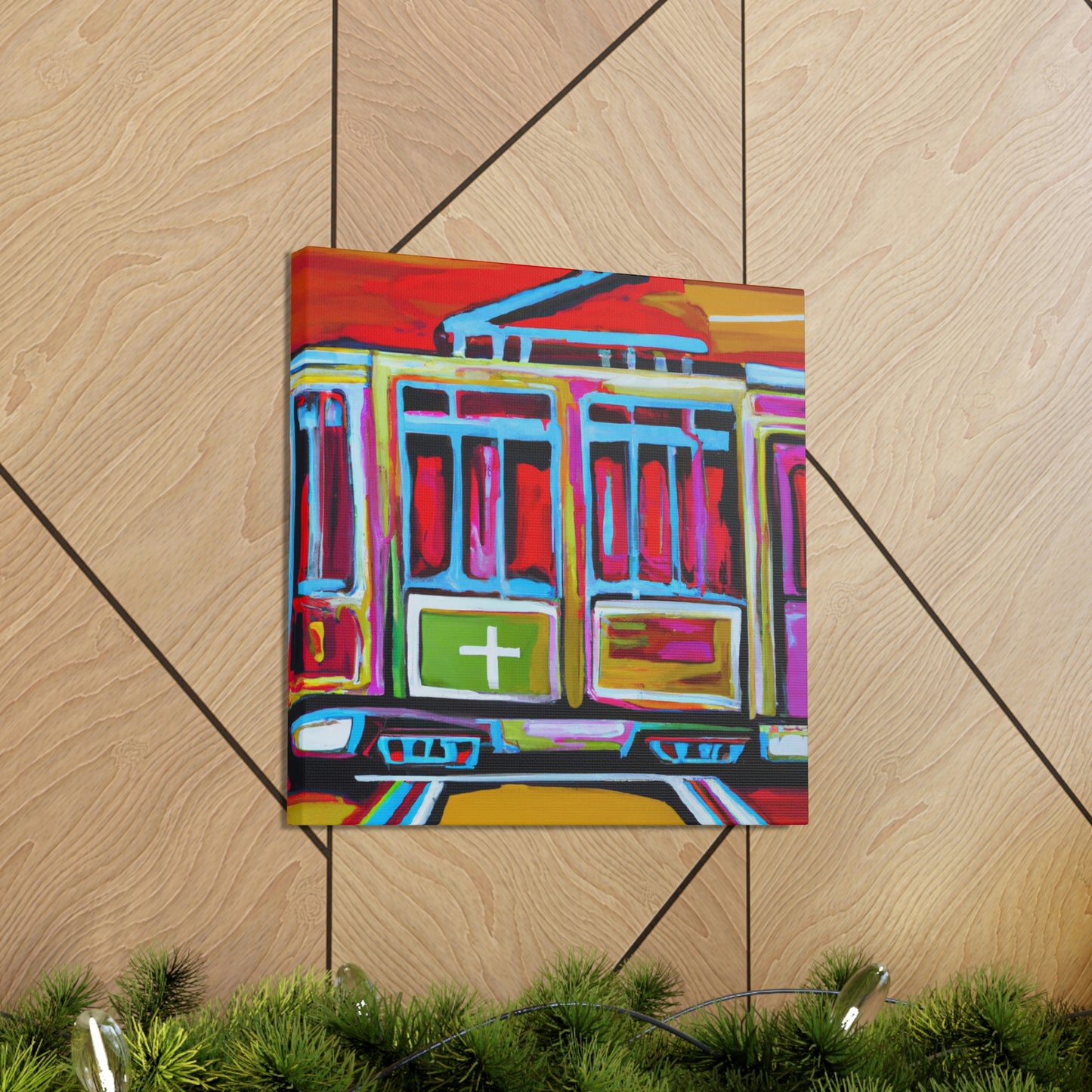 Tram by Minimalism - Canvas