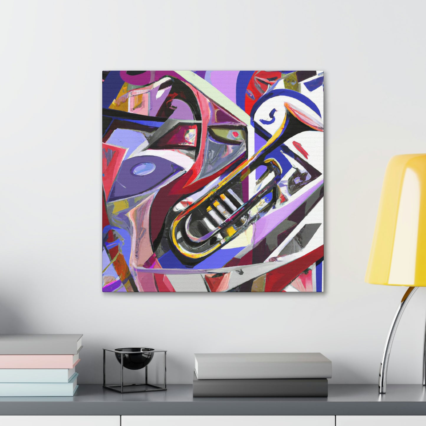 Trombone in Abstract. - Canvas