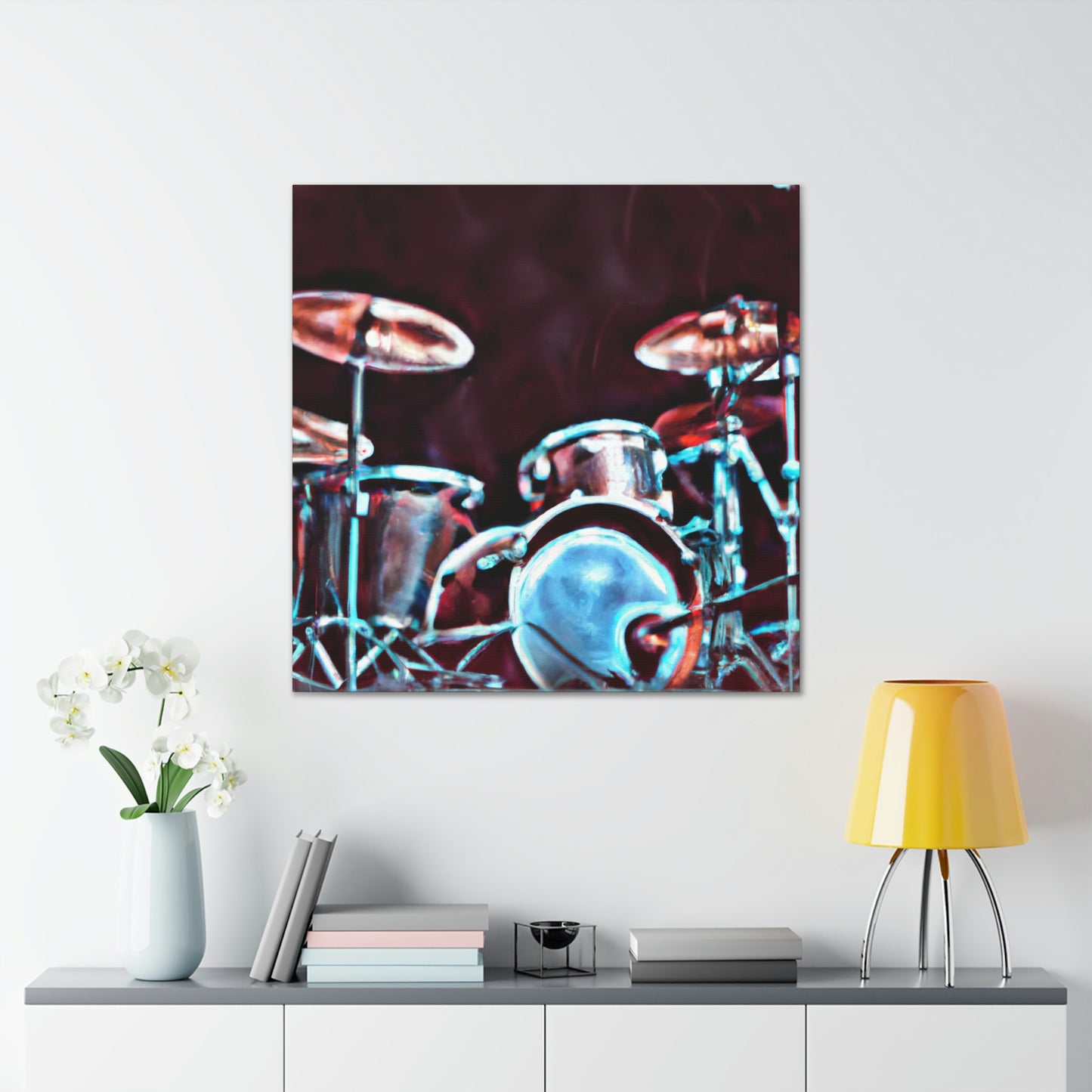 "Rock the Drum Set" - Canvas