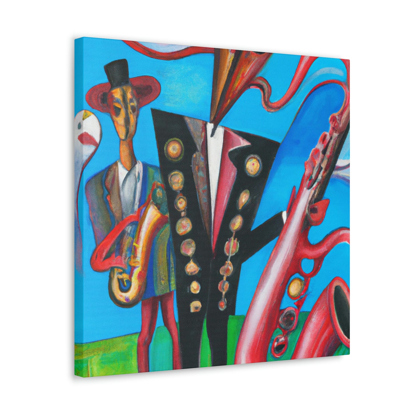 "Saxophone in Fauvism" - Canvas