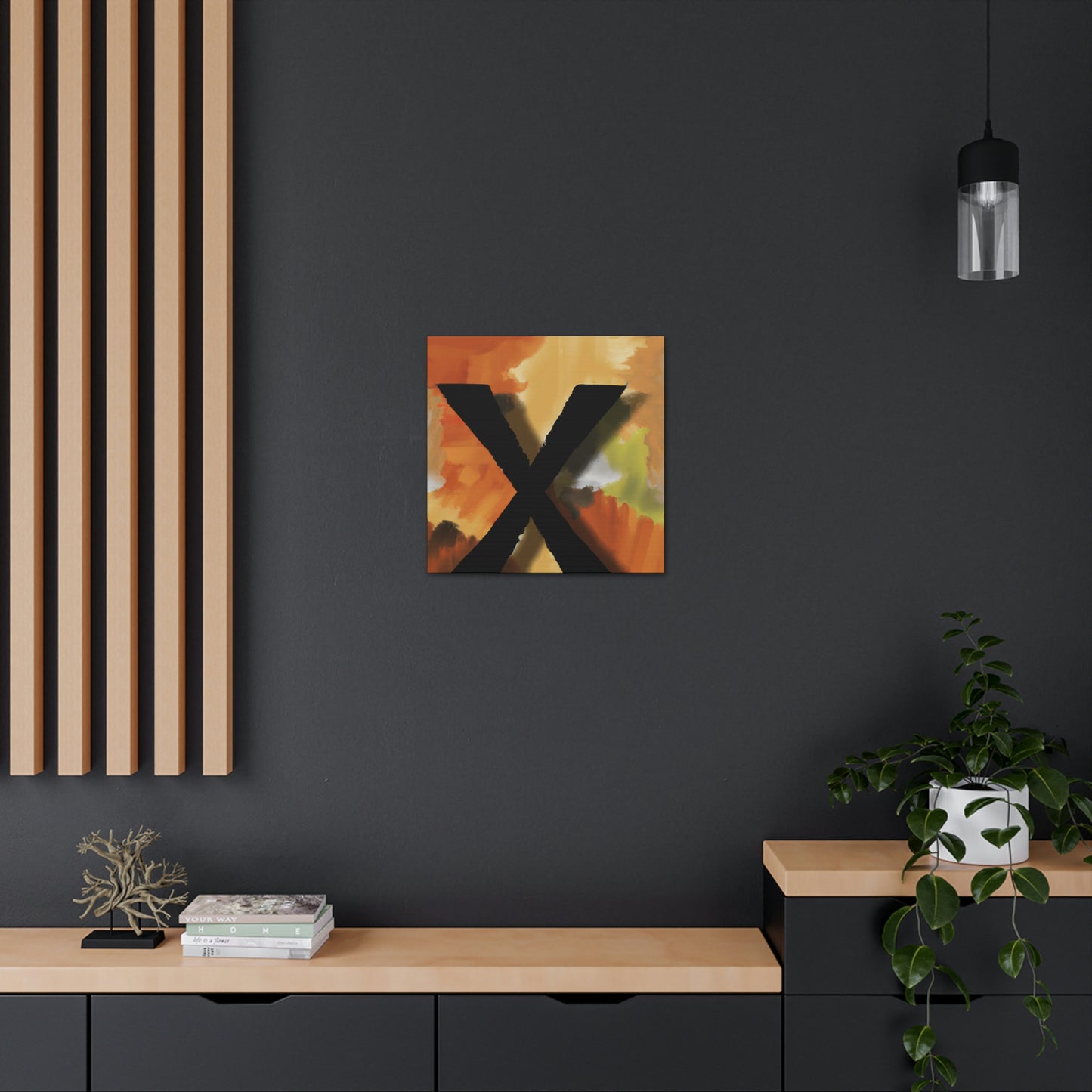 X in Reflection Series - Canvas