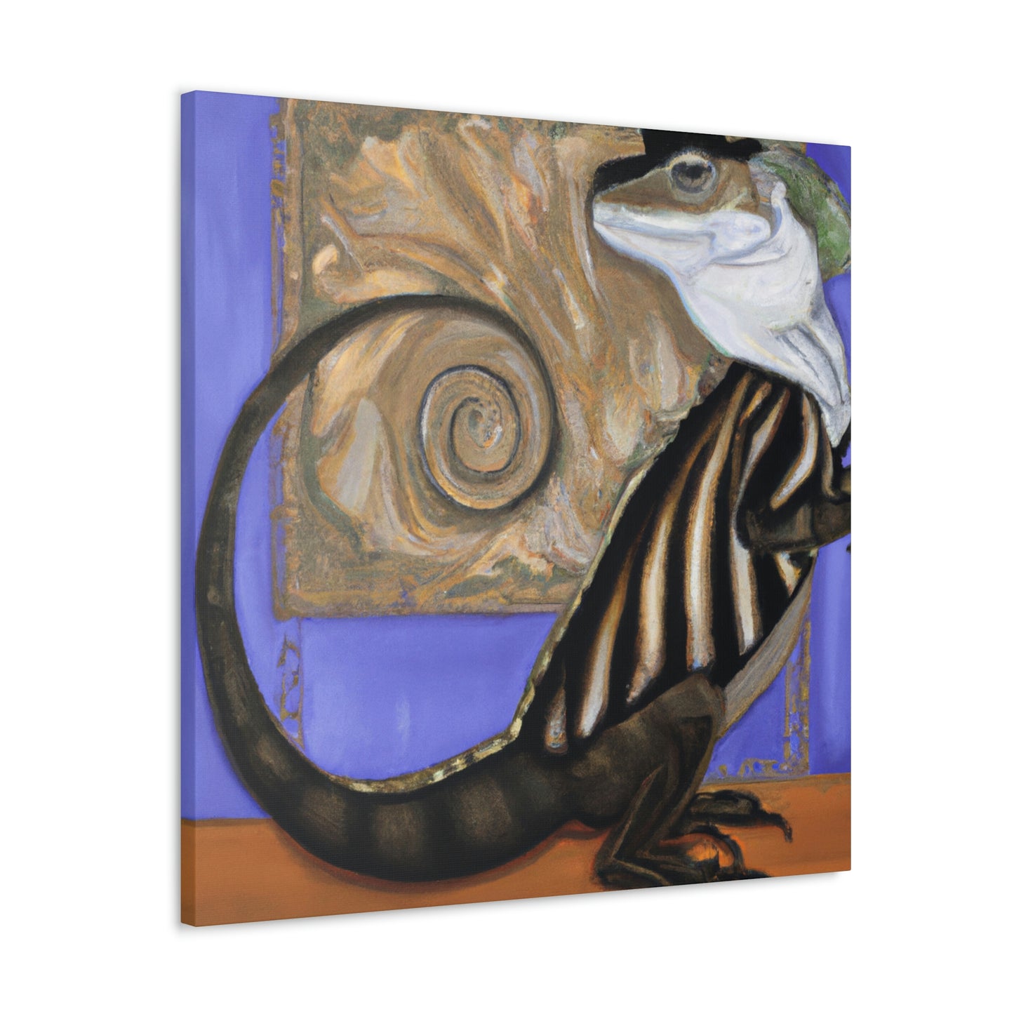 "Limbless Lavish Lizard" - Canvas