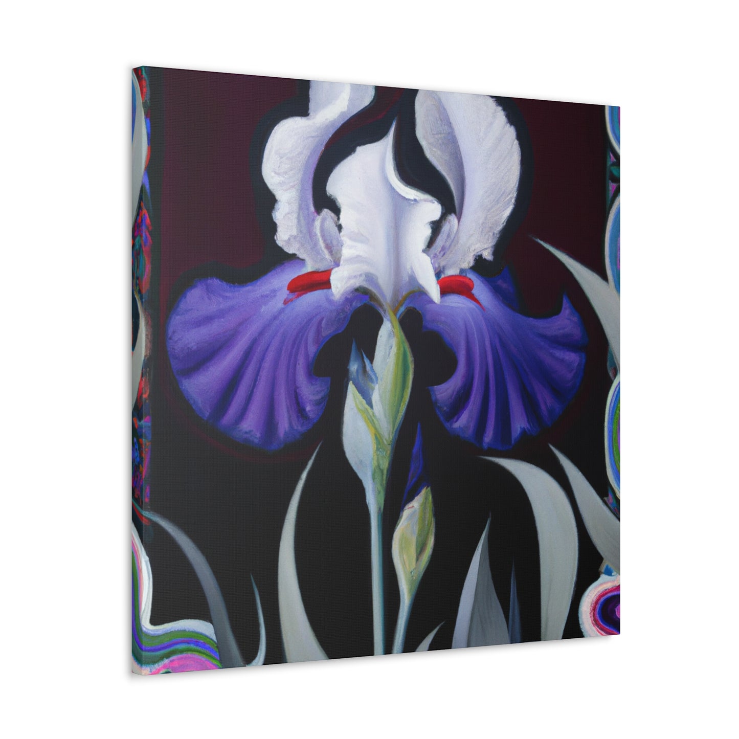 Dancing Iridescent Iris - Canvas