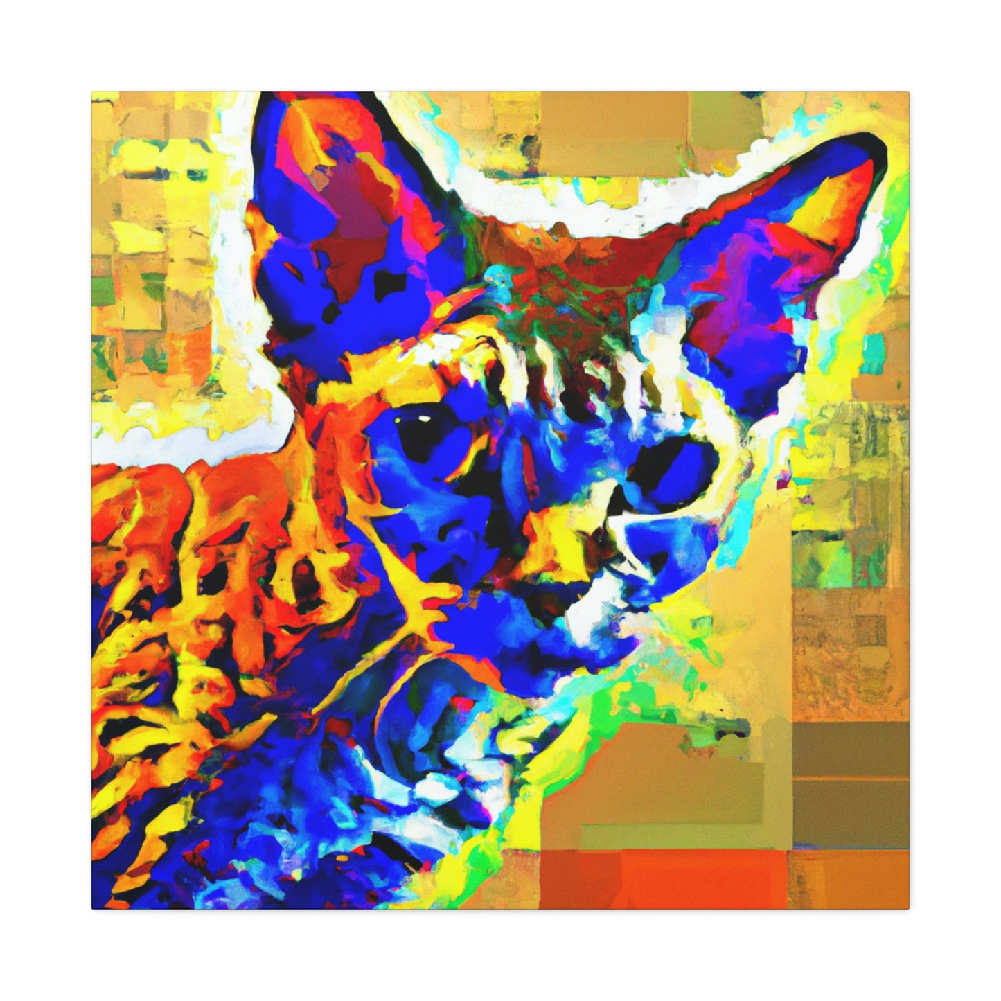 "Pop Art Devon Rex" - Canvas