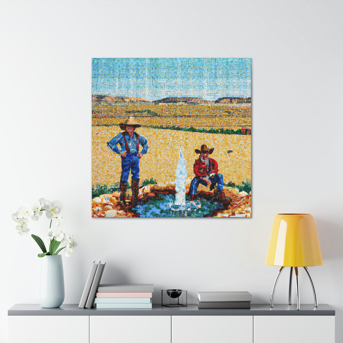 Water Trough Reflection - Canvas