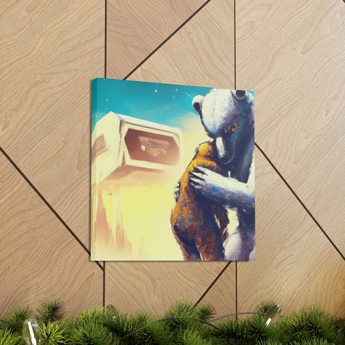 Love's Embrace Bear - Canvas