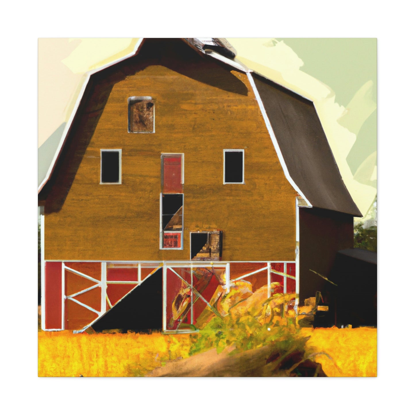 "Barn in Splendor" - Canvas