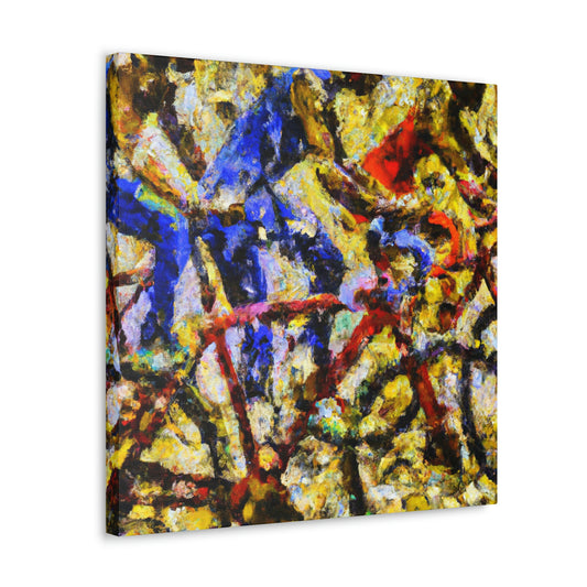 "Bike Adventure in Time" - Canvas