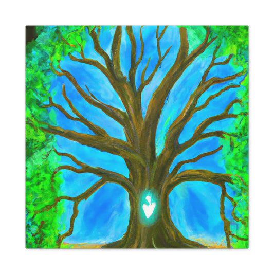 Oak Tree in Moonlight - Canvas