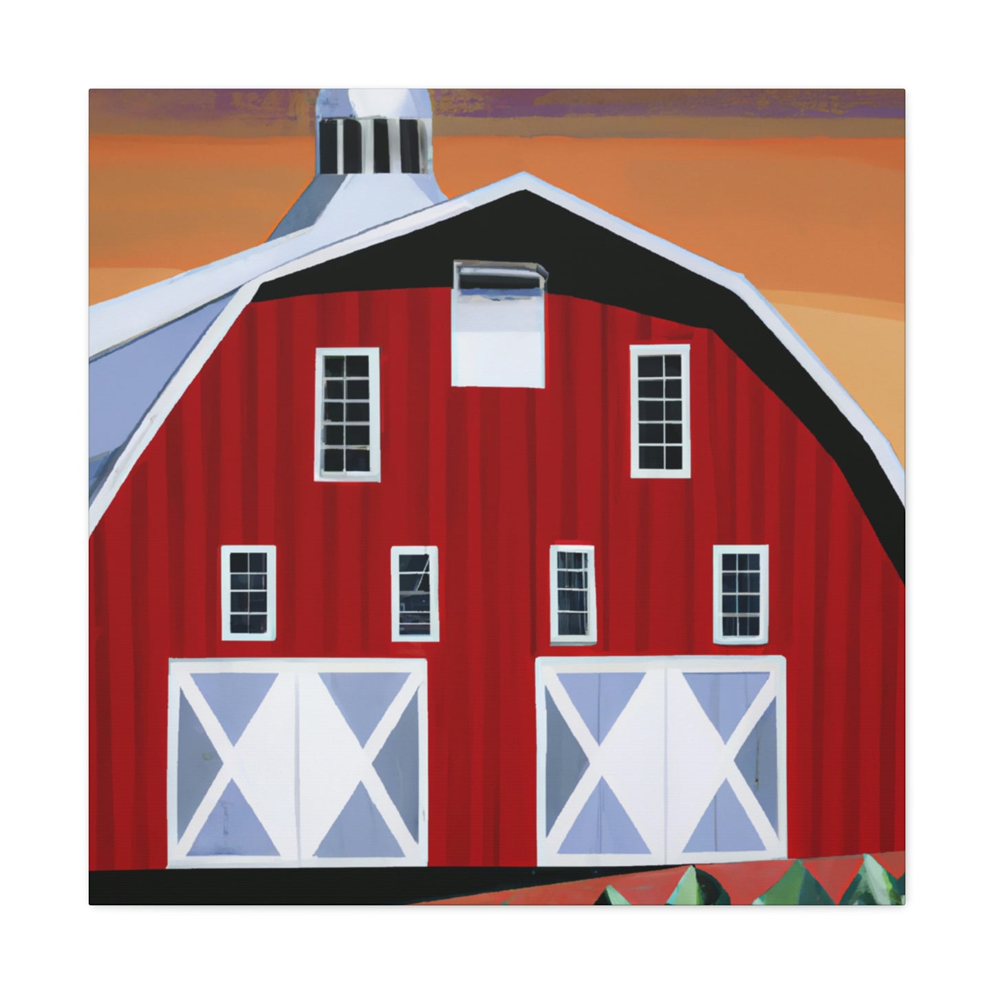 "The Gleaming Barnscape" - Canvas