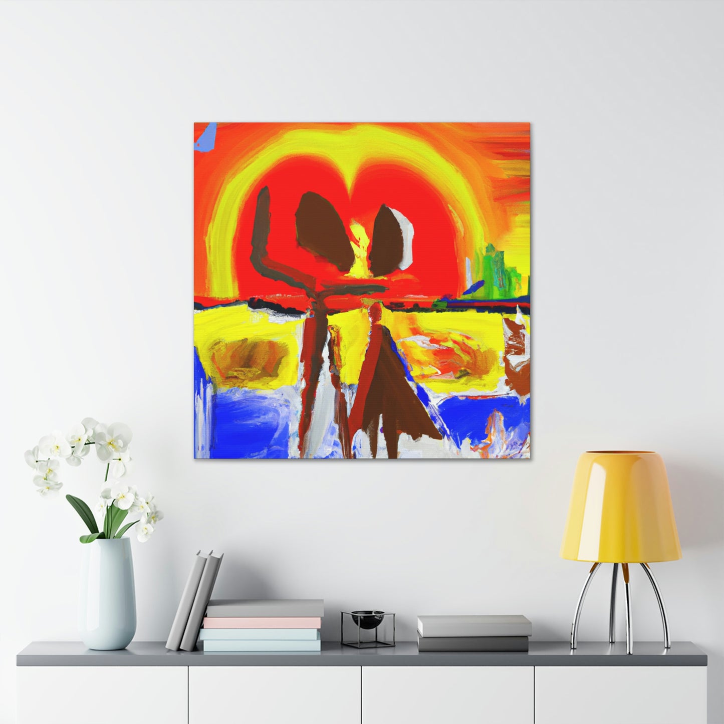 Love at Sunset - Canvas