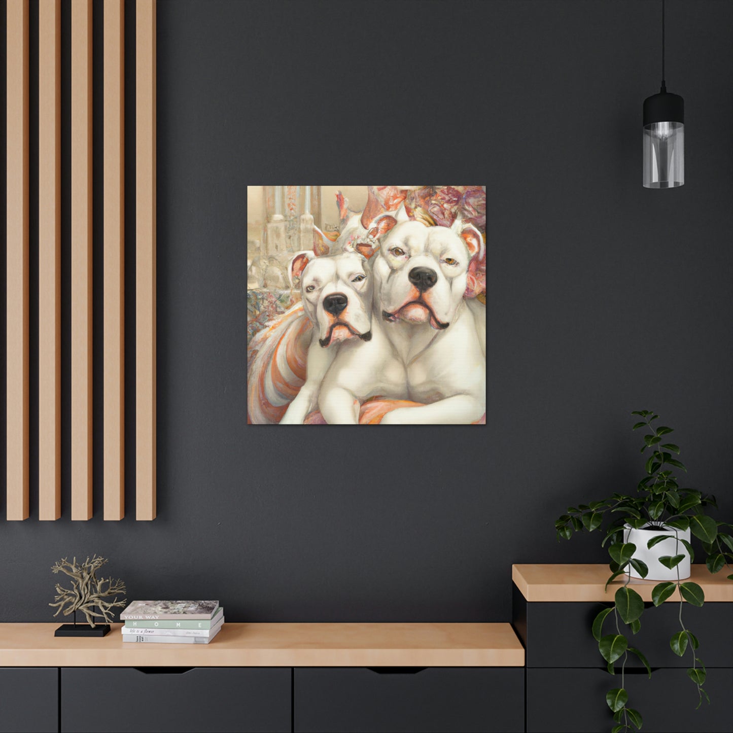 "American Bulldog Glamour". - Canvas