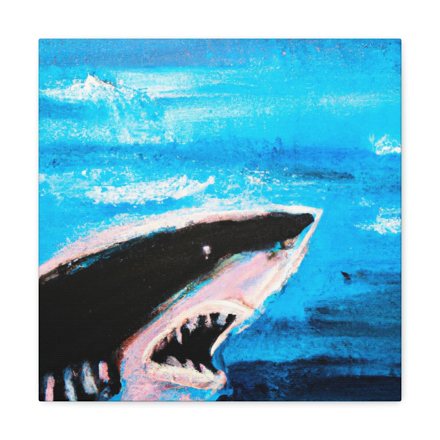 "Dangerous White Shark" - Canvas