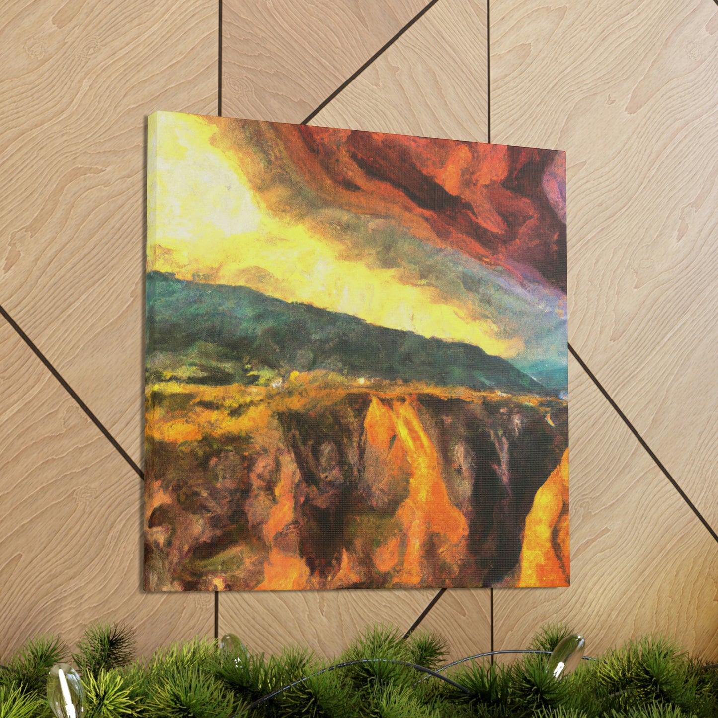 "Canyon in contrast Colors" - Canvas