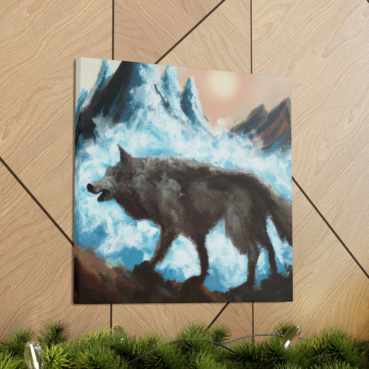 "Wolf Staring Majesty" - Canvas