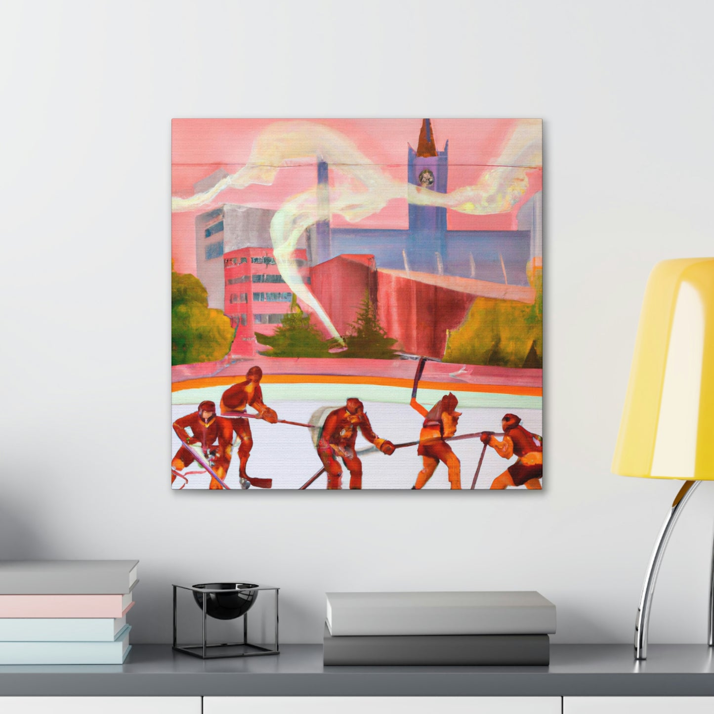 "Ice Skating Heroes Rise" - Canvas