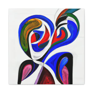 Lovebirds in Flux - Canvas