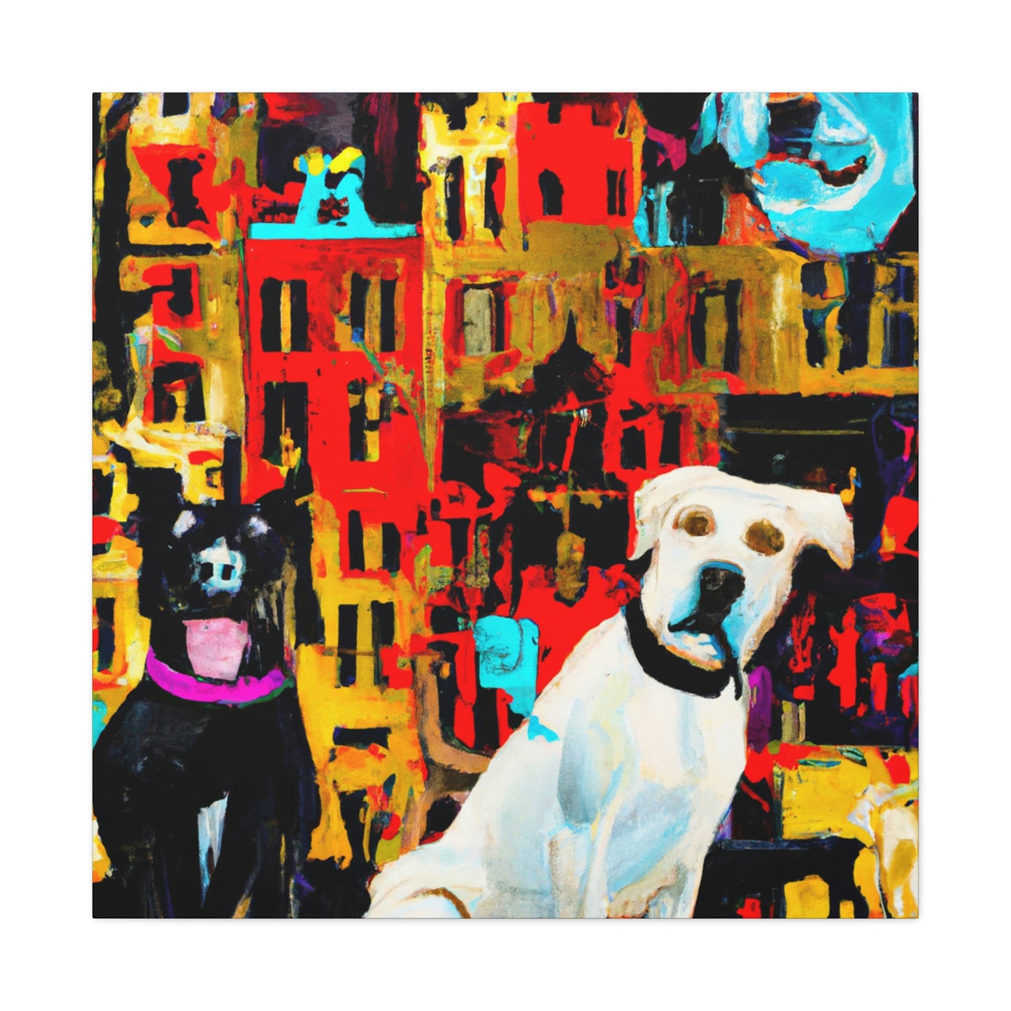 Dogs in Baroque Style - Canvas