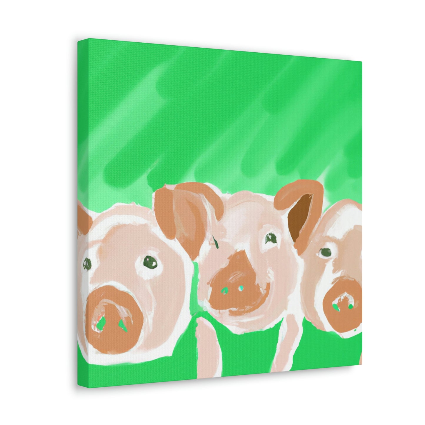 Pigs in Monochrome - Canvas