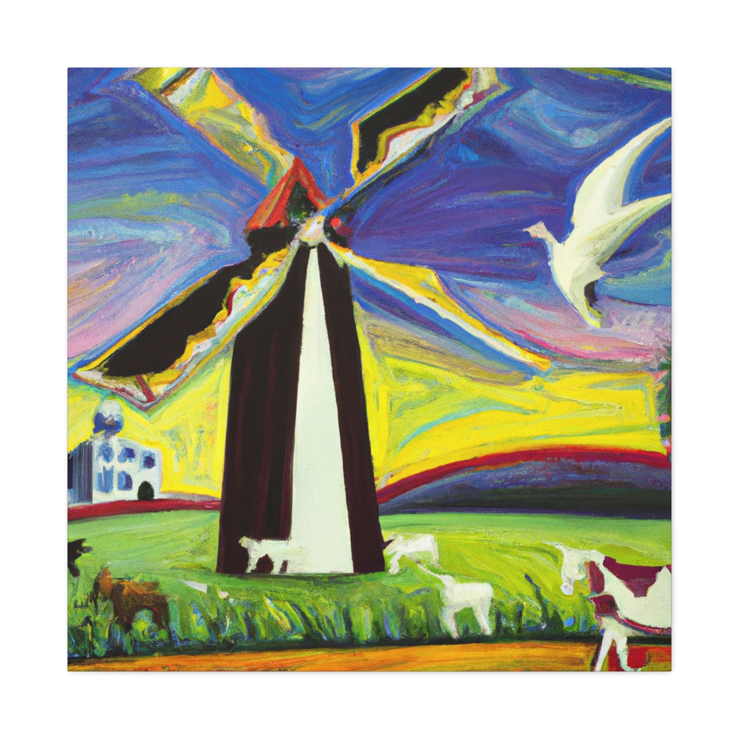 "Windmill in Dreamland" - Canvas