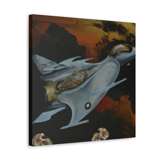 "Jet Fighter Dreamscape" - Canvas