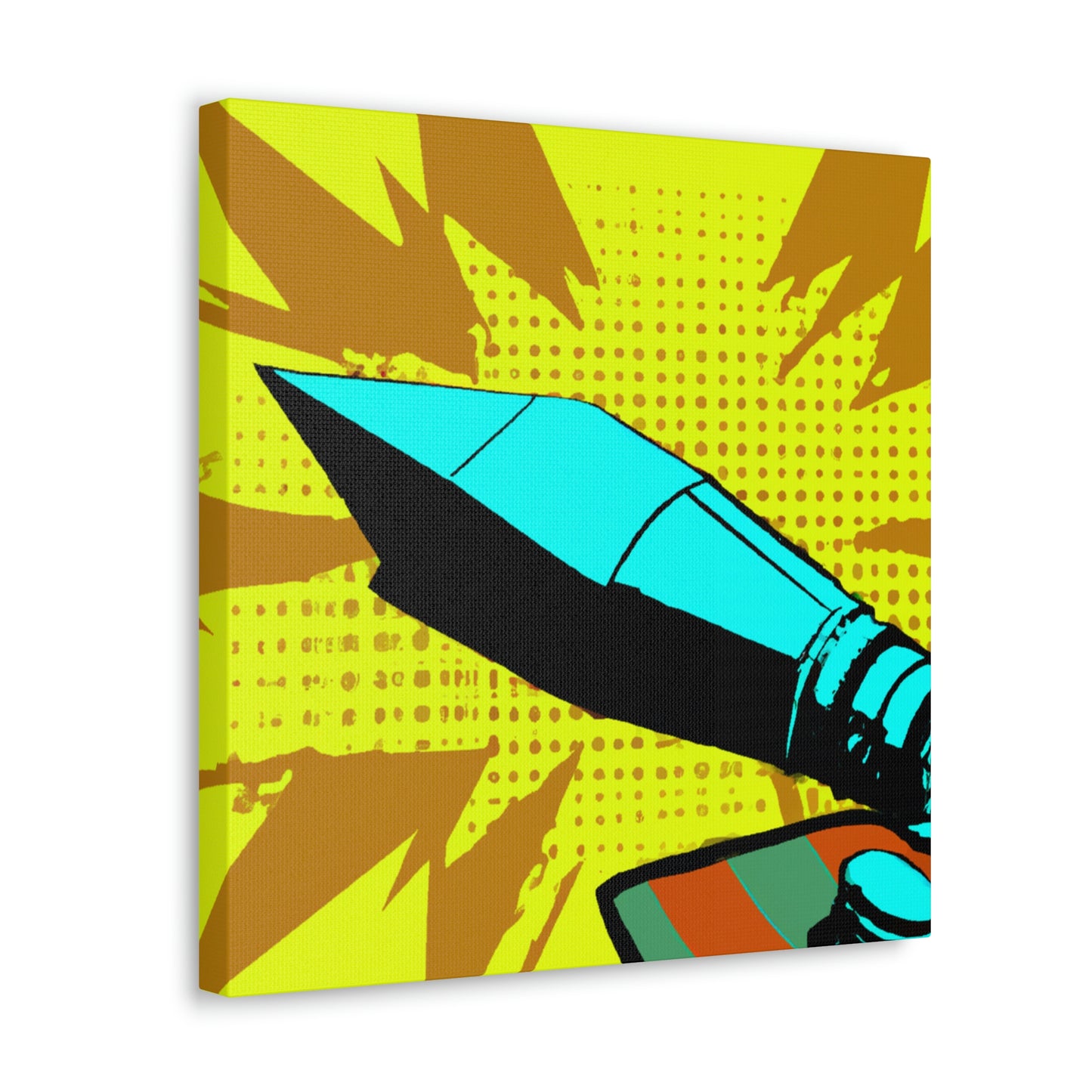 "Bullets in Flight Pop Art" - Canvas