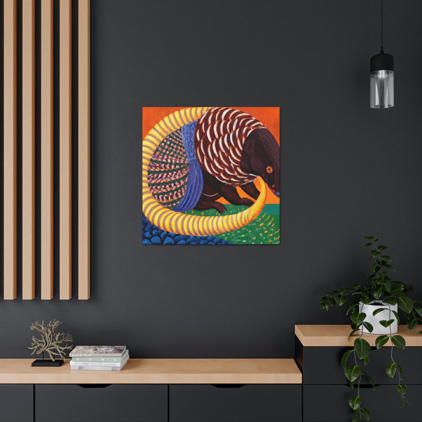 Gilded Pangolin Radiance - Canvas