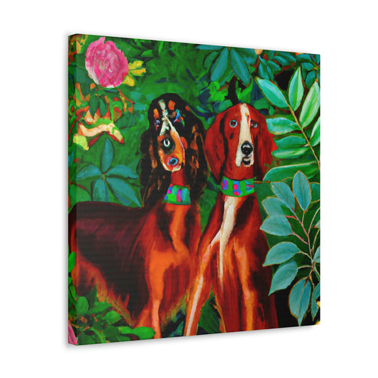 "Irish Setter Reflection" - Canvas