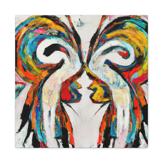 "Love's Winged Embrace" - Canvas