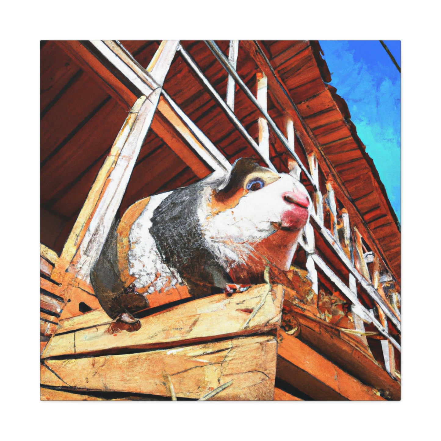 Guinea Pig Graffiti Art - Canvas