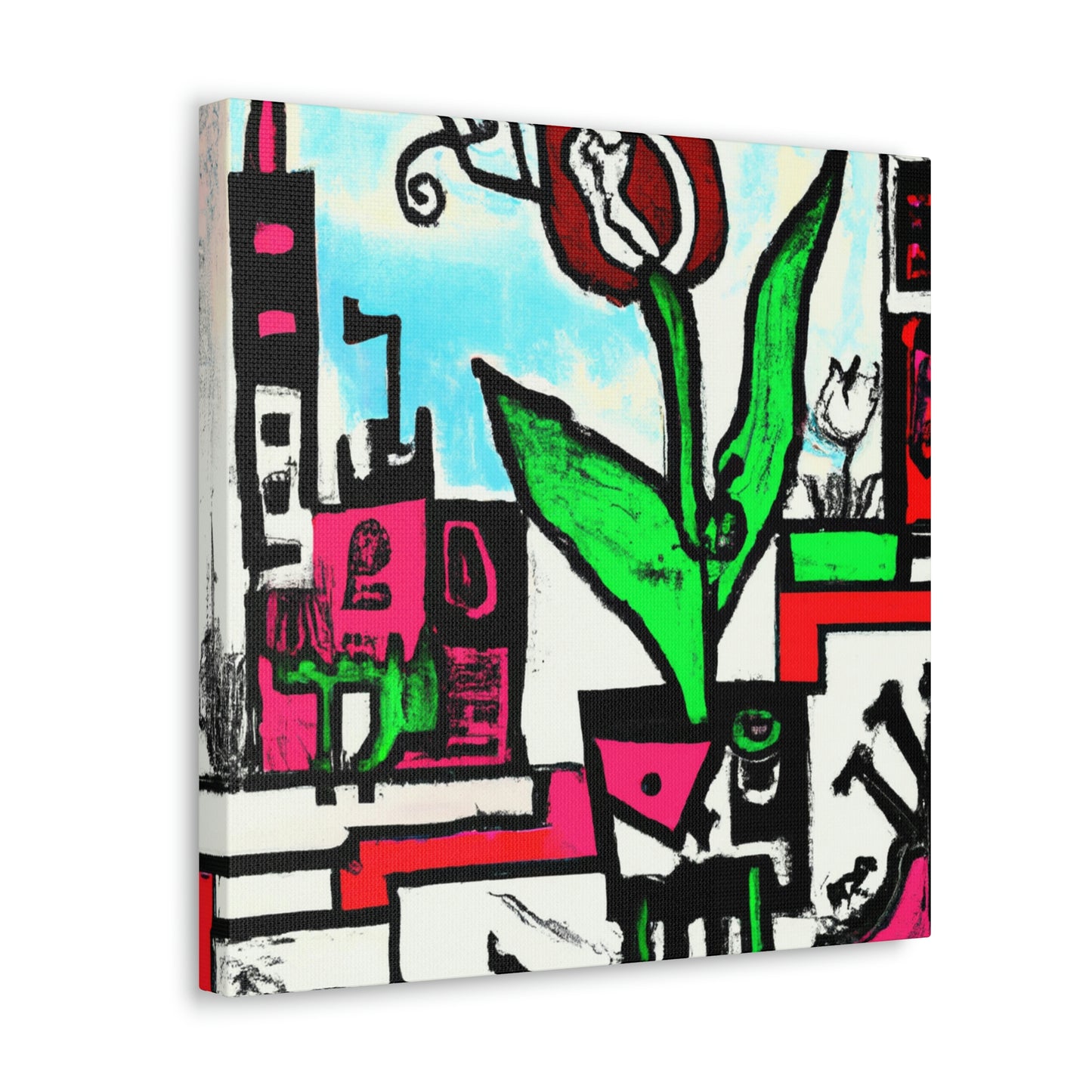 "Tulips in a Steampunk World" - Canvas