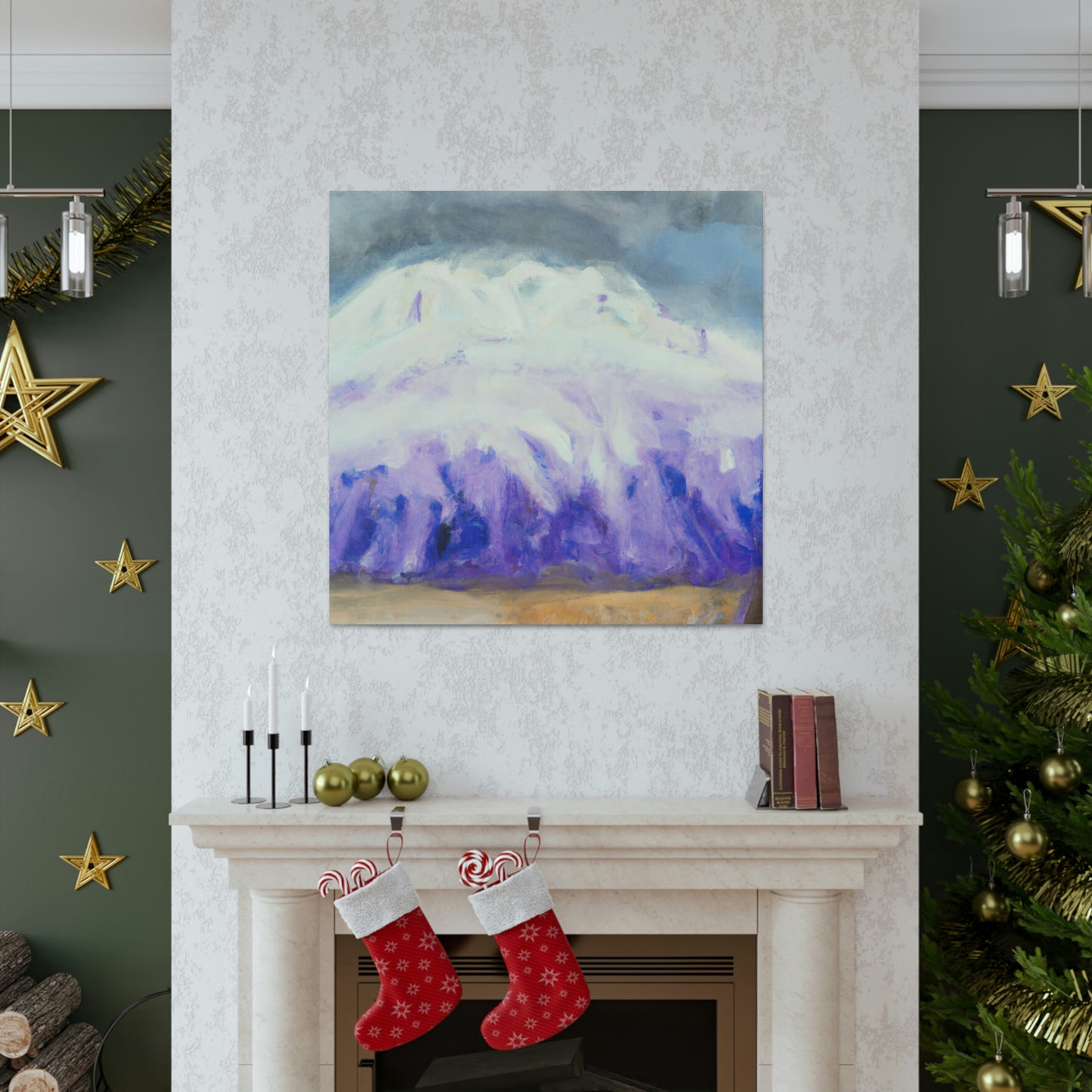 "Snowy Mountain Majesty" - Canvas