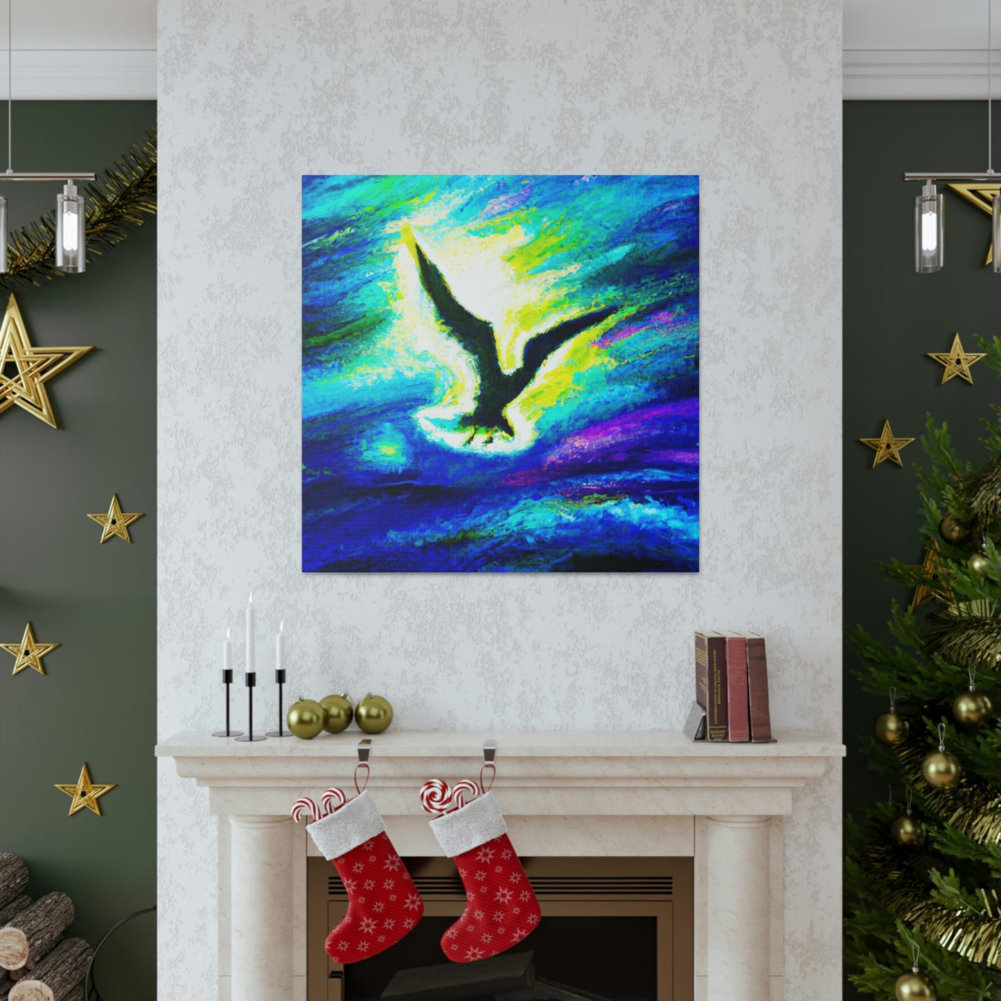 Seagull in Flight - Canvas