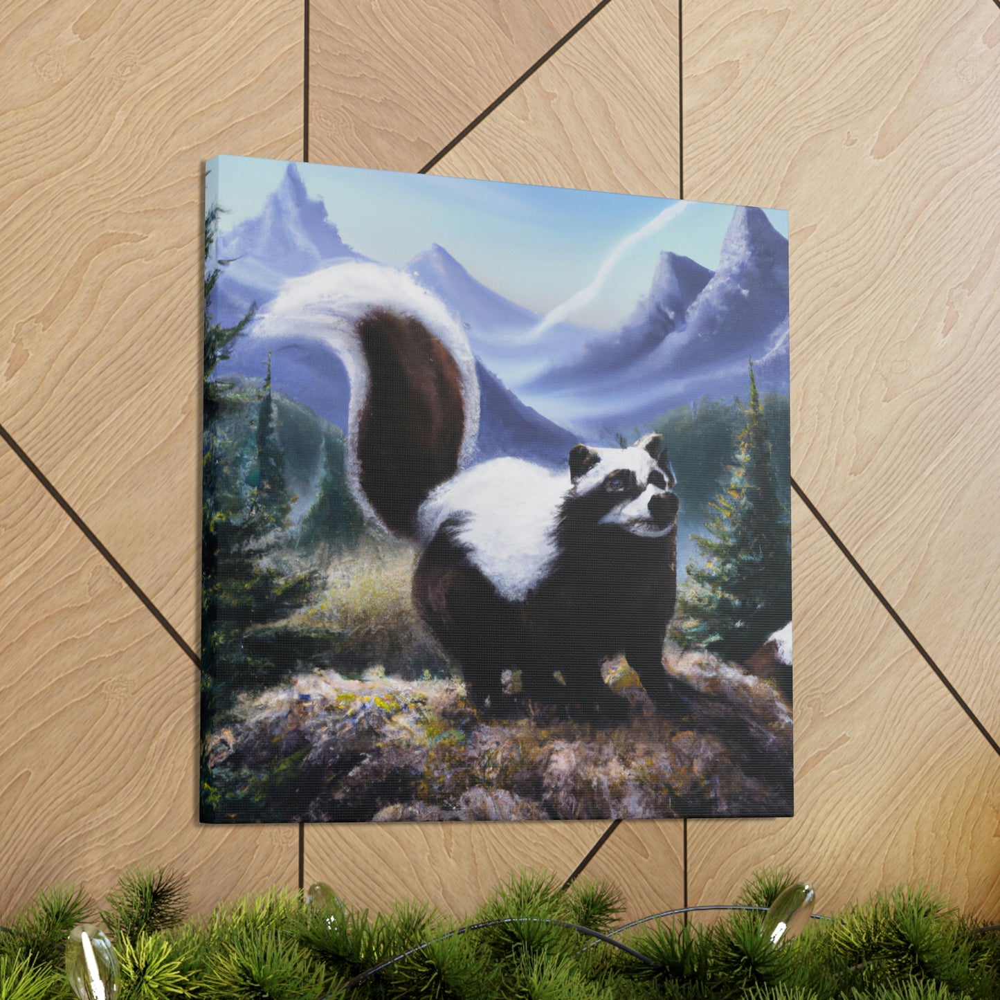 Skunk in Baroque. - Canvas