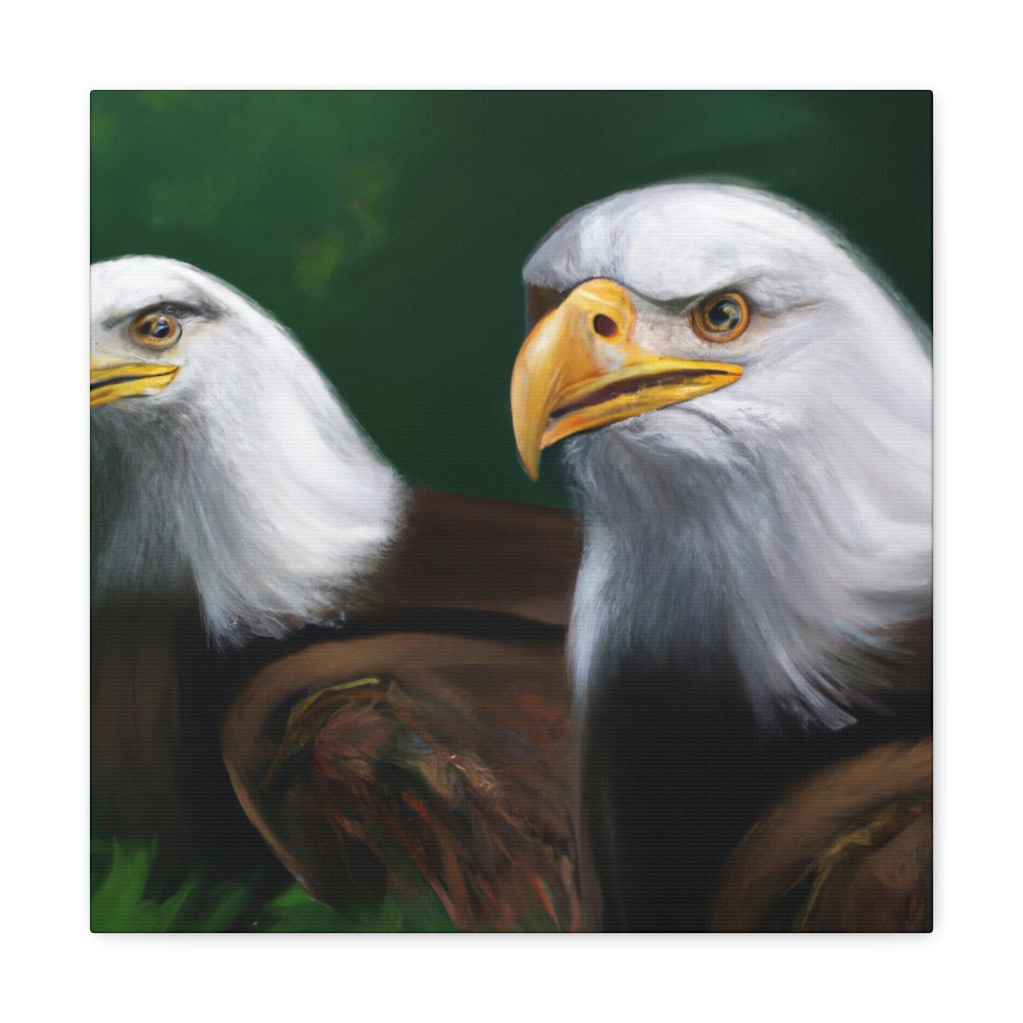 Bald Eagles in Flight - Canvas