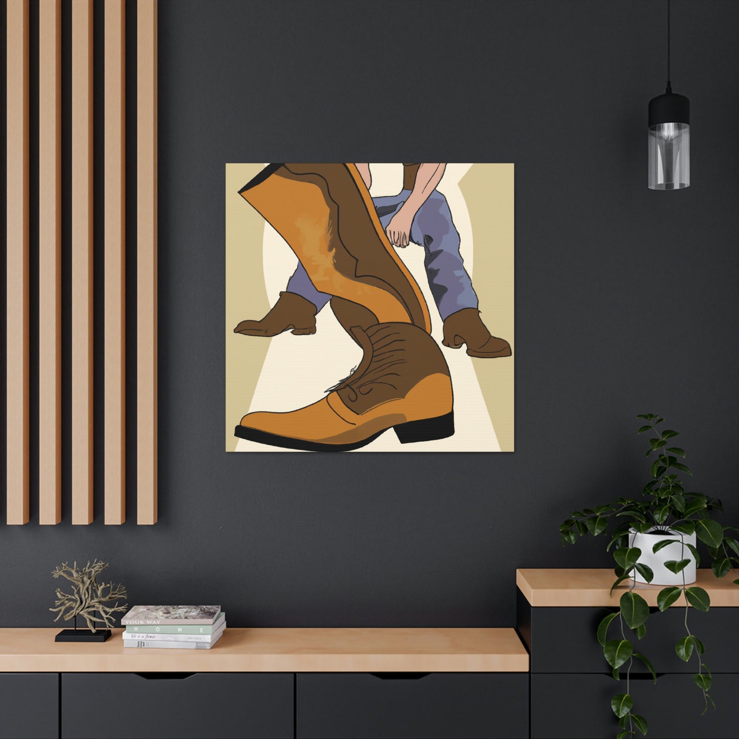 "Boots in Neoclassicism" - Canvas