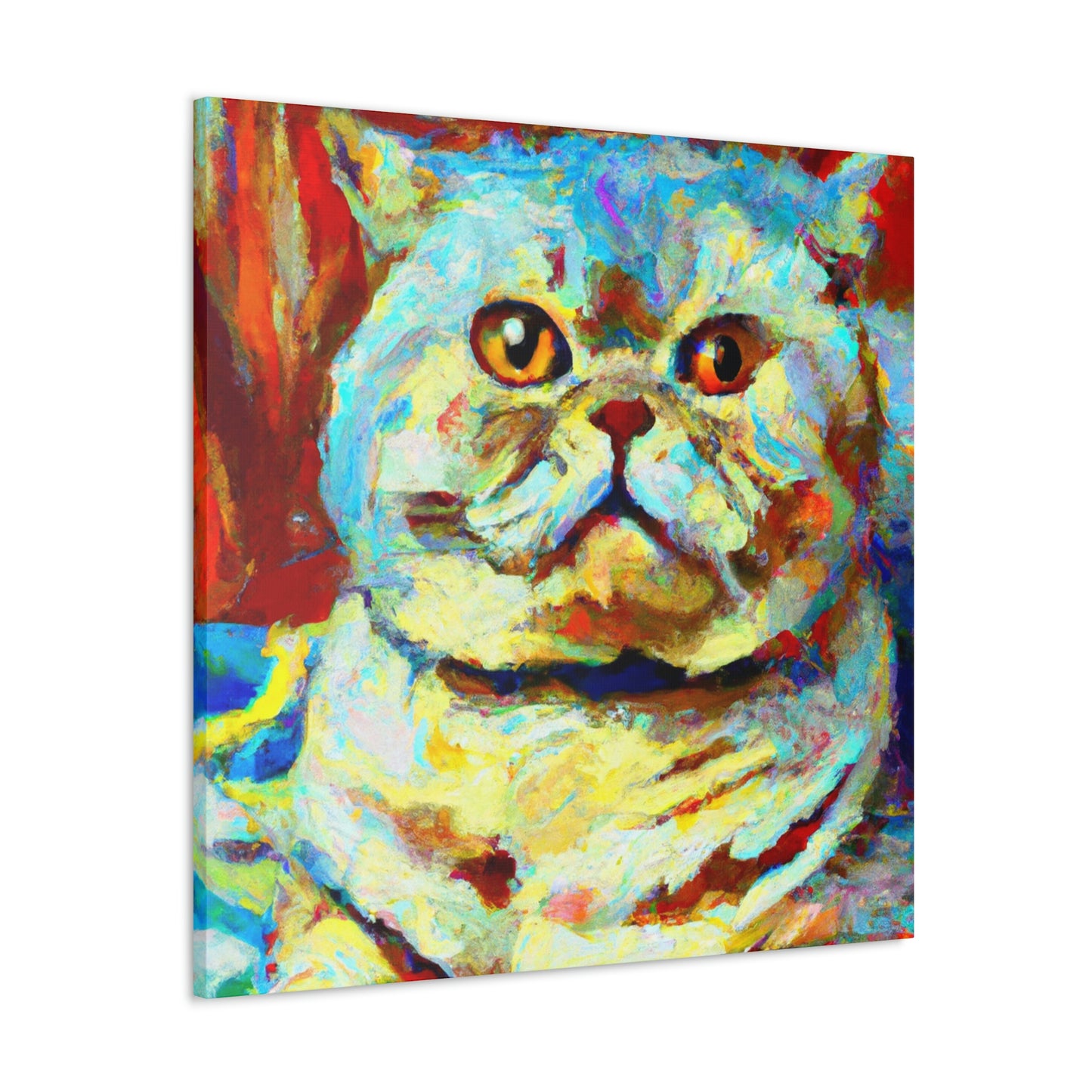 "Feline Loneliness Expressionism" - Canvas