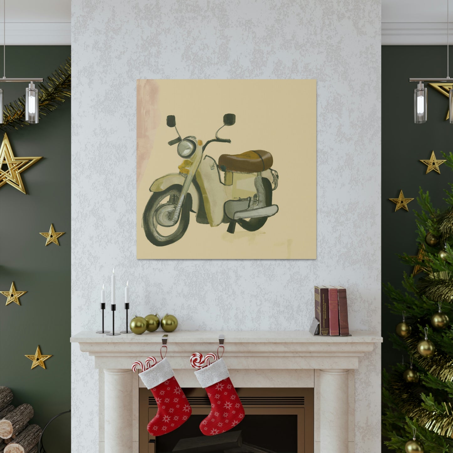 Motorcycle in Monochrome - Canvas