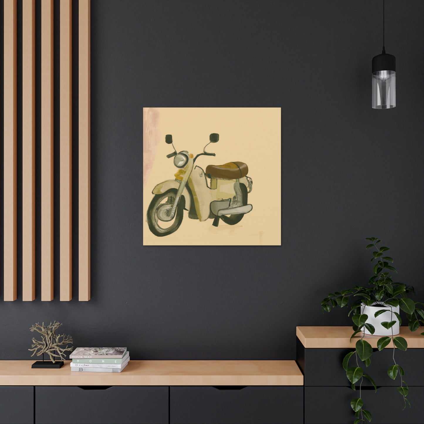 Motorcycle in Monochrome - Canvas