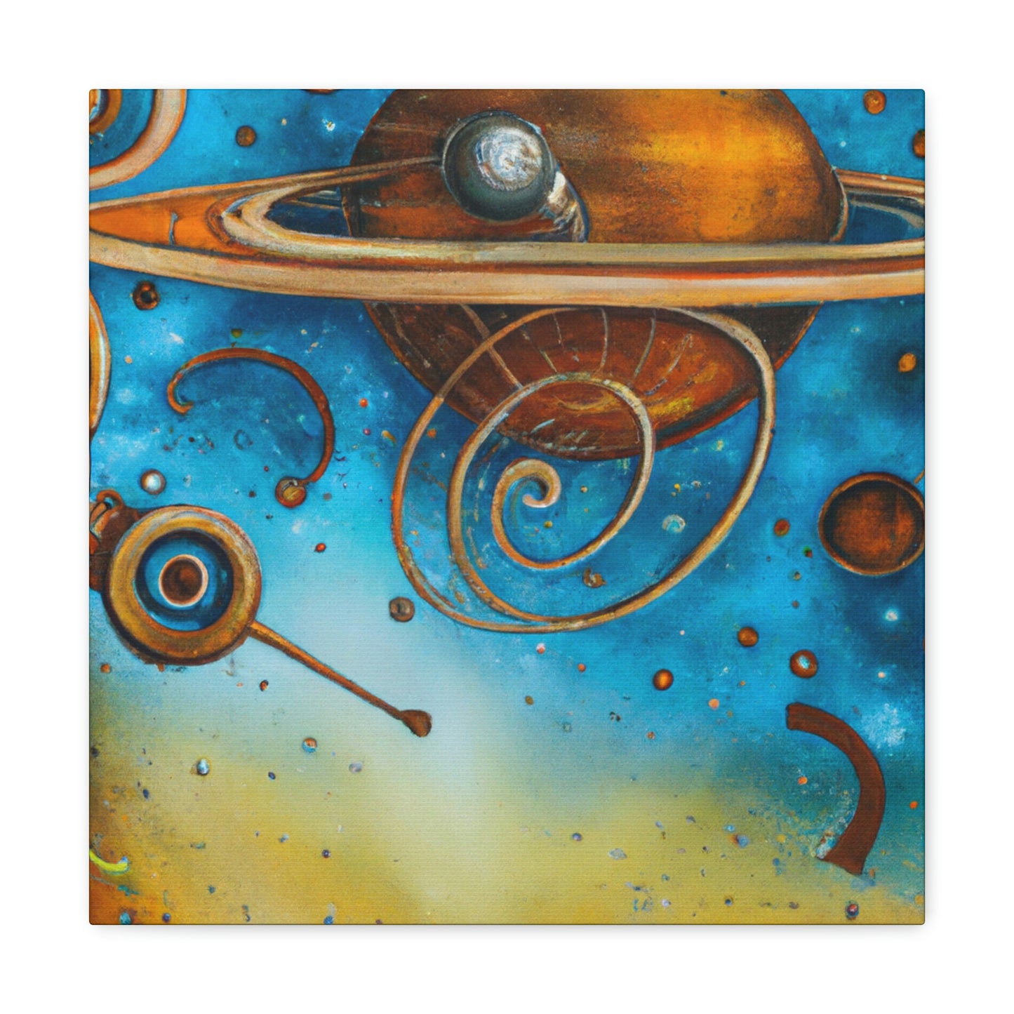 Uranus in Steampunk - Canvas