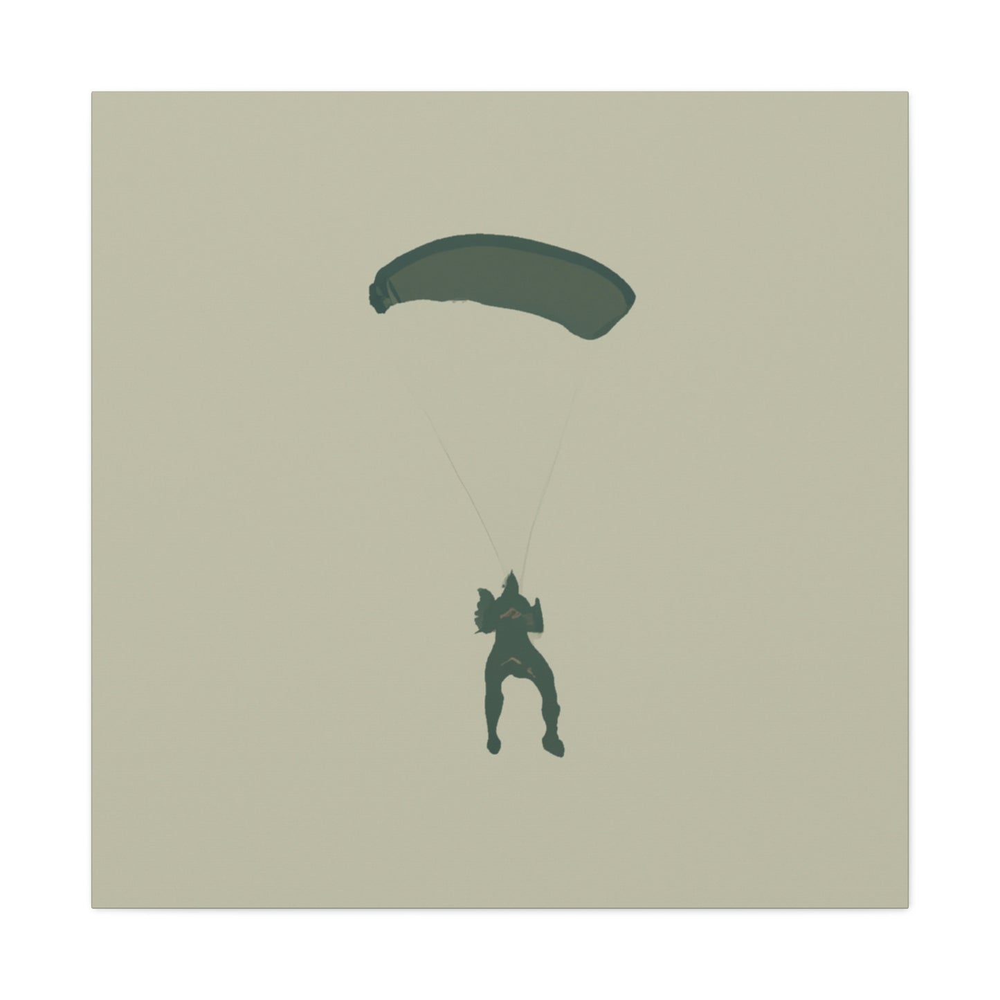 "Paratrooper in Flight" - Canvas