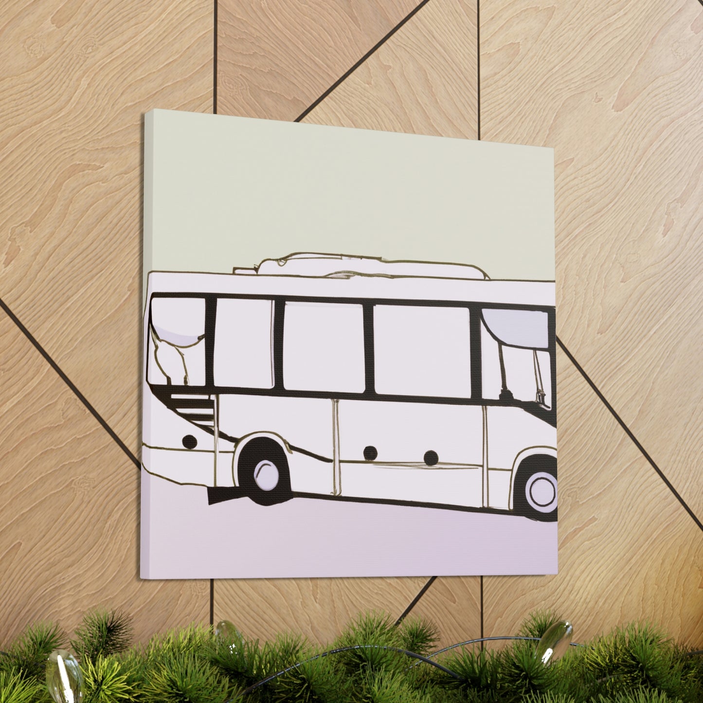 "Bus of Minimalism" - Canvas